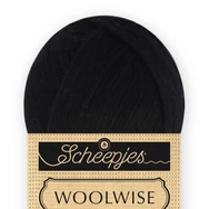 Scheepjes Woolwise 705 Midnight - fekete merinói gyapjú fonal - wool yarn