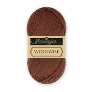 Scheepjes Woolwise 712 Coffee Bean - kávébarna merinói gyapjú fonal - wool yarn