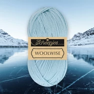 Scheepjes Woolwise 743 Frosty Sky - világoskék merinói gyapjú fonal - wool yarn