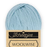 Scheepjes Woolwise 743 Frosty Sky - világoskék merinói gyapjú fonal - wool yarn