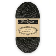 Scheepjes Stone Washed XXL 843 Black Onyx - fekete vastag fonal