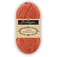 Scheepjes Stone Washed XXL 883 Realgar Red - rozsdavörös vastag fonal