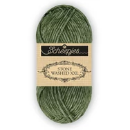 Scheepjes Stone Washed XXL 891 Chlorite Green - sötétzöld vastag fonal