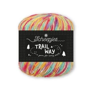 Scheepjes Trailway 001 Rainbows  - sokszínű tweed kísérő fonal - tweed carry-along yarn