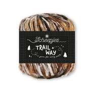 Scheepjes Trailway 03 Winding Path  - barna-bézs tweed kísérő fonal - tweed carry-along yarn