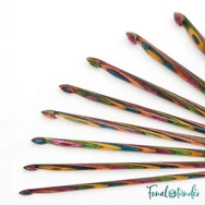 KnitPro Symfonie Tunisian Crochet Hook Set - tuniszi fa horgolótű készlet - 01