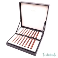 KnitPro Symfonie Rose Wood Crochet Hook Set - rózsafa horgolótű készlet - 3.5-8mm