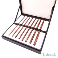 KnitPro Symfonie Rose Wood Crochet Hook Set - rózsafa horgolótű készlet - 3.5-8mm - kep2