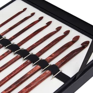KnitPro Symfonie Rose Wood Crochet Hook Set - rózsafa horgolótű készlet - 3.5-8mm - kep7