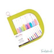 KnitPro Waves crochet hook set green - horgolótű készlet - 2-6mm -zöld KnitPro Waves crochet hook set green - horgolótű készlet - 2-6mm -zöld