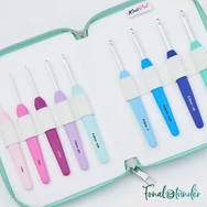 KnitPro Waves crochet hook set Delux - horgolótű készlet - 2-6mm