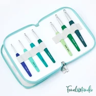KnitPro Waves crochet hook set Grande - horgolótű készlet - 2-12mm