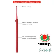 Tulip Etimo Red - crochet hook - japán horgolótű - 4 mm - 2