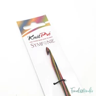 KnitPro Symfonie Tunisian hook - toldható nemesfa tuniszi horgolótű - 5mm - 04