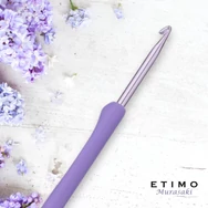 Tulip Etimo Murasaki - crochet hook - japán lila horgolótű - 4.5mm