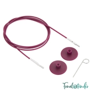 KnitPro Puple Cables - knit/crochet - lila fix kötőtű/horgolotű kábel - 56cm