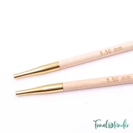 KnitPro Basix Birch - körkötőtű fej - knitting needle tip - 5.5mm