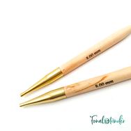 KnitPro Basix Birch - körkötőtű fej - knitting needle tip - 8mm KnitPro Basix Birch - körkötőtű fej - knitting needle tip - 8mm