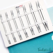 KnitPro Nova Cubics set - szögletes fém körkötőtű készlet - 4-8mm - 01