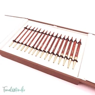KnitPro Rose IC Delux - cserélehető végű körkötőtű szett- knitting needle set - 3.5-8mm - kep9