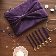 KnitPro J'Adore - exkluzív cserélehető végű körkötőtű szett- knitting needle set - 4-8mm