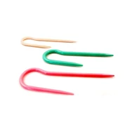 Plastic J-hook Cable Needle - J-horog - segédtűk kötéshez - 3-5 mm