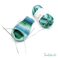 Addi CrasyTrio - flexible double pointed needle set - flexibilis zoknikötő tűkészlet - 21cm - 4mm - kép5