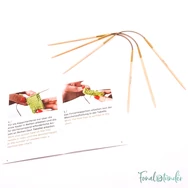 Addi CrasyTrio Bamboo - flexible double pointed needle set - flexibilis bambusz tűkészlet - 24cm - 2.5mm