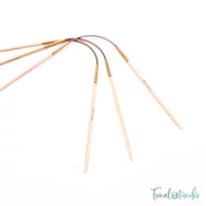 Addi CrasyTrio Bamboo - flexible double pointed needle set - flexibilis bambusz tűkészlet - 24cm - 2.5mm - kep2