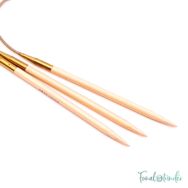 Addi CrasyTrio Bamboo - flexible double pointed needle set - flexibilis bambusz tűkészlet - 24cm - 4mm - kep2