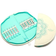 KnitPro MINDFUL TheWarmth Set - cserélhető rövid acél körkötőtű szett - short knitting needle set  03