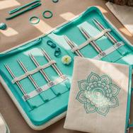 KnitPro MINDFUL The Kindness Set - cserélhető rövid acél körkötőtű szett - short knitting needle set KnitPro MINDFUL The Kindness Set - cserélhető rövid acél körkötőtű szett - short knitting needle set