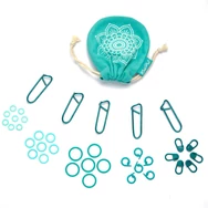 KnitPro MINDFUL Markers - 100db-os szemjelölő szett - stitch markers set 100pcs - 2