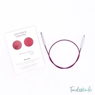 KnitPro steel swivel cable - csapágyas acél kábel kötéshez horgoláshoz - 20cm - 03