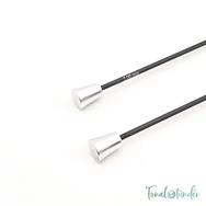 KnitPro Karbonz - egyenes kötőtű - single-pointed knitting needle - 25cm - 2mm - 03