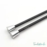KnitPro Karbonz - egyenes kötőtű - single-pointed knitting needle - 25cm - 4.5mm - 02