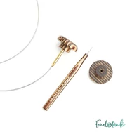 KnitPro Lantern Moon swivel cable - csapágyas acél kábel kötéshez horgoláshoz - 33cm