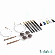 Lantern Moon Legacy - ébenfa körkötőtű készlet - knitting needle set - 3.25-5mm