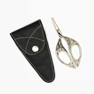 Lantern Moon - golden scissor in leather case - arany kézimunka olló bőr tokban - 03