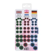 csillám baba/figura szemek - biztonsági - glittter safety eyes - 8-18mm