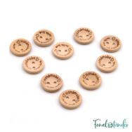 Fa gombok - Wooden buttons - Handmade with love - 15mm
