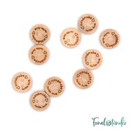 Fa gombok - Wooden buttons - Handmade with love - 15mm Fa gombok - Wooden buttons - Handmade with love - 15mm