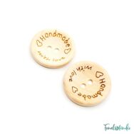 Fa gombok - Wooden buttons - Handmade with love - 25mm