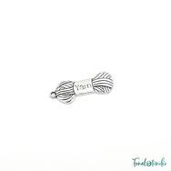 Fém Charm - Yarn - Fonalgombolyag - ezüst - Metal Charm - yarn skein - silver Fém Charm - Yarn - Fonalgombolyag - ezüst - Metal Charm - yarn skein - silver