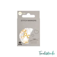 Tulip Szív alakú szemjelölők S-es sárga - yellow stitch markers - 7db
