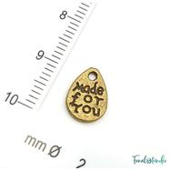 Fém Charm - Made for you - bronz - Metal Charm - bronze Fém Charm - Made for you - bronz - Metal Charm - bronze