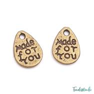 Fém Charm - Made for you - bronz - Metal Charm - bronze Fém Charm - Made for you - bronz - Metal Charm - bronze