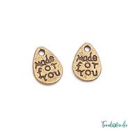Fém Charm - Made for you - bronz - Metal Charm - bronze Fém Charm - Made for you - bronz - Metal Charm - bronze