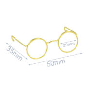 Arany szemüEzüst szemüveg amigurumi figurákhoz - Silver Glasses - for amigurumi toysveg  amigurumi figurákhoz- Gold Glasses - for amigurumi toys