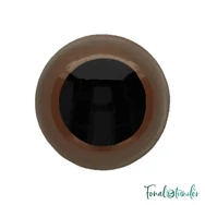 Barna baba/figura szemek - biztonsági - Brown safety eyes - 20mm